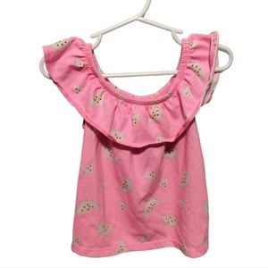 Jumping beans 2T softest Water melon tee off shoulder top